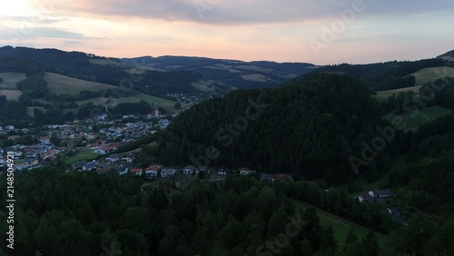 Feuerhimmel über Aspang und den Wechselbergen