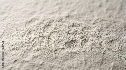 Macro Close-Up of Rough White Fibrous Surface Texture