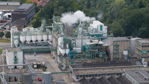 Aerial view of Sulfuric Acid Production Facility in Amsterdam