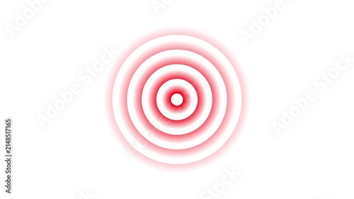 Abstract neon circle radio waves looping background. Abstract neon radio waves signal.Radio wave signal, radar concept.Radio waves seamless animation background video with alpha chanel.4k video