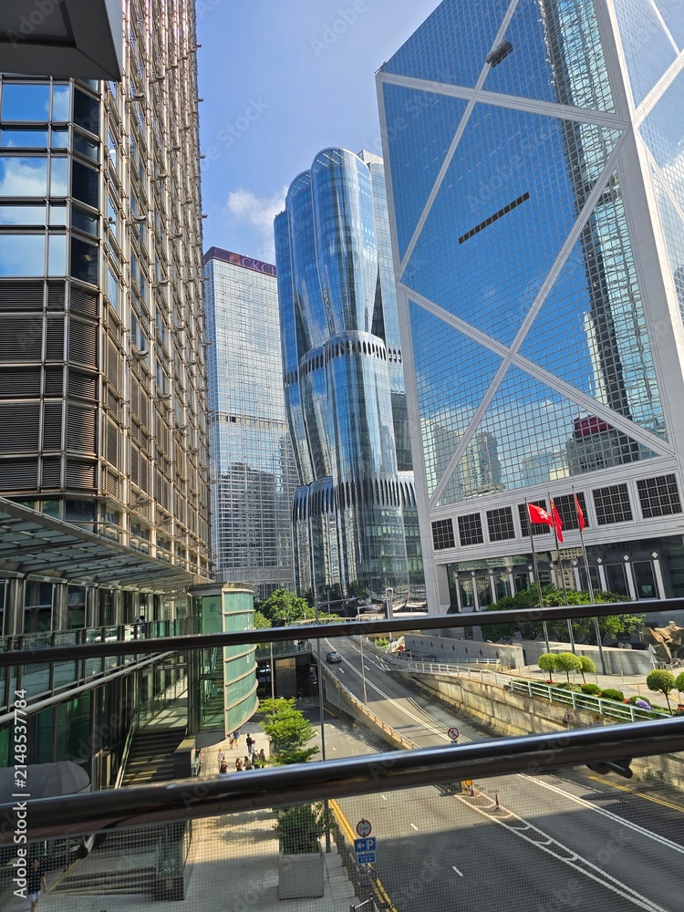 Naklejka premium railway station in hong kong