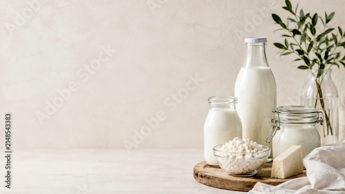 dairy products, banner featuring dairy products