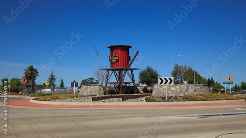 Roseville's new roundabout project is located at the intersection of Washington Boulevard, Lincoln Street and features an iconic water tower and sign.