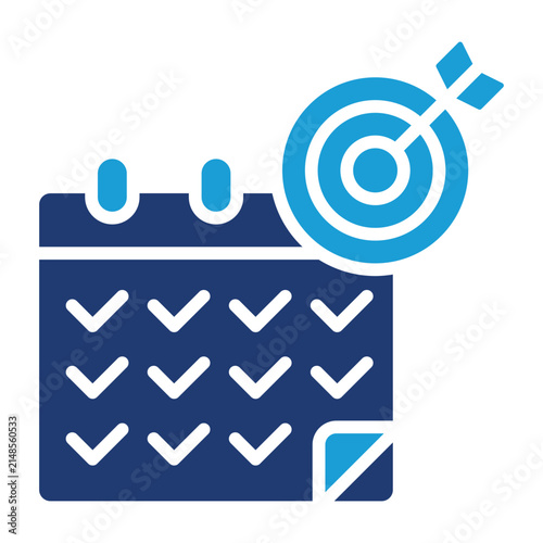 month target solid icon