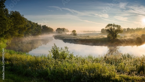 Morning Mist Over The River