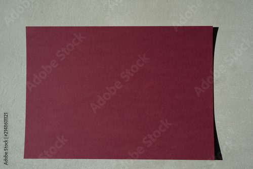 Colored paper, flat cardboard. Writing paper with blank areas