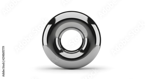 silver metal ball