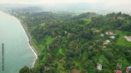 aerial view of the river