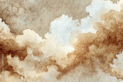 Minimalist beige watercolor wash with subtle