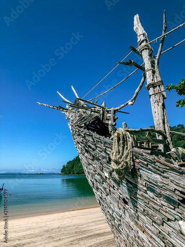 fishing boat on the beach
