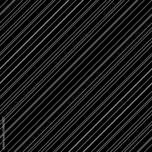 Foto Diagonal thin white lines abstract on black background