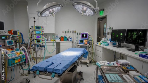 Interior surgical room medical center