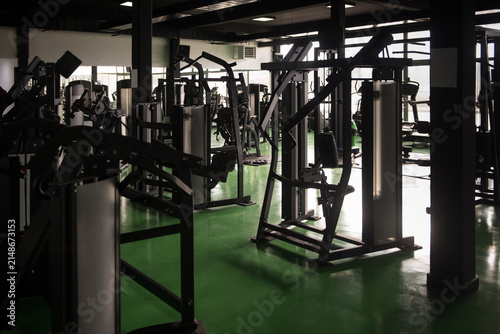 Exercise Machines In A Modern Gym