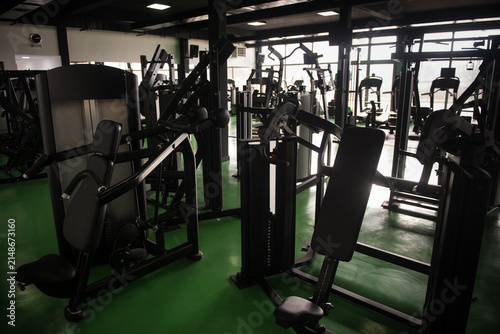 Large Modern Gym With Workout Equipment