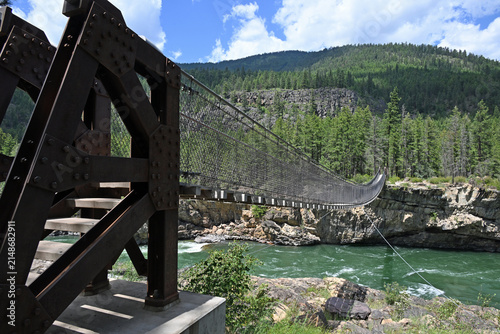 Kootenai Suspension Bridge Near Libby, Montana