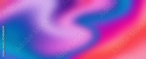 Abstract vibrant color flow abstract grainy background pink blue purple red noise texture summer banner header poster design