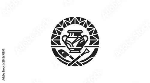 Ancient pottery symbol emblem