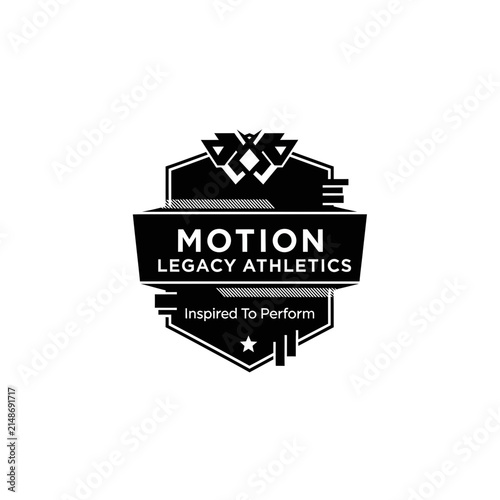 Motion Legacy Athletics Logo Emblem Isolated