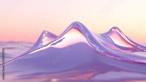 Abstract liquid form.