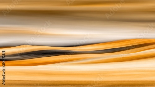 Abstract landscape of undulating colors.