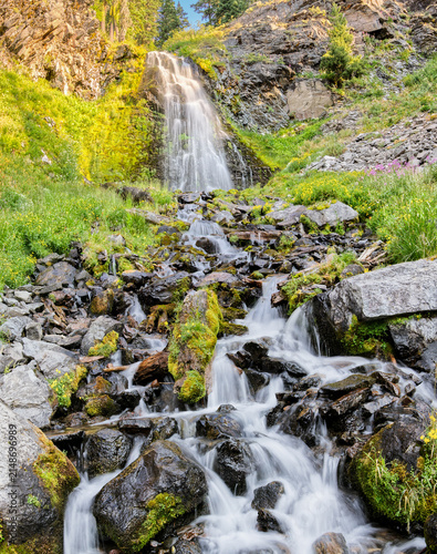 Crater Lake National Park Waterfall in the Morning