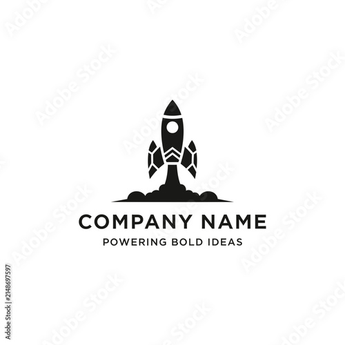 Rocket Launch Logo - Space Exploration, Innovation, Business Startup