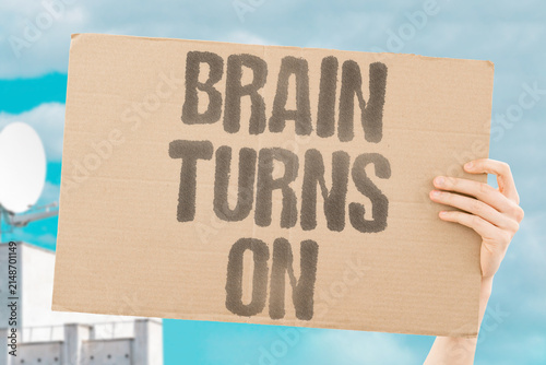 Cuadro en lienzo "Brain Turns On" Neurotech devices are becoming practical and accessible