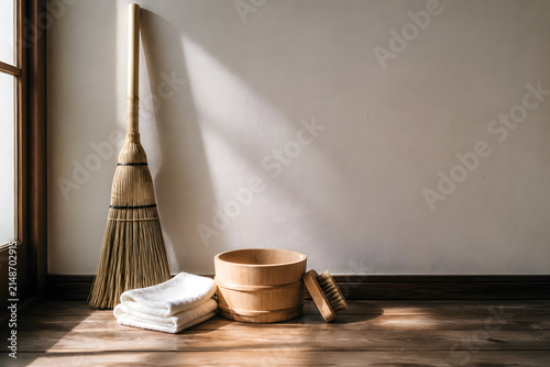 Traditional Japanese year end cleaning tools