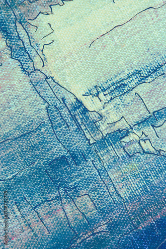 Abstract Textured Background in Blue and Green