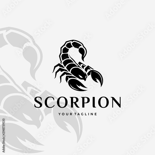 Aggressive Scorpion Mascot Logo Vector Illustration