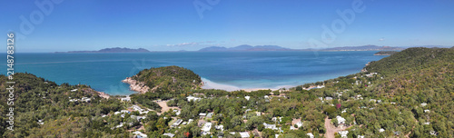 Konstfotografi Spectacular aerial Panorama of Arcadia Magnetic Island Queensland Australia