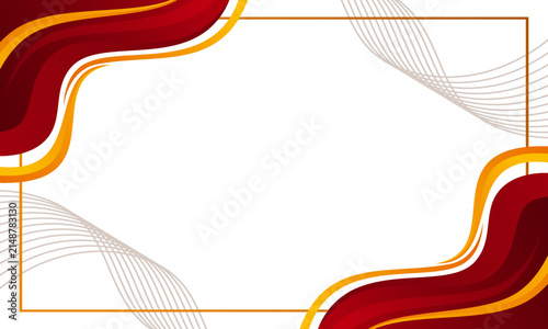 Premium Red and Gold Geometric Background Design