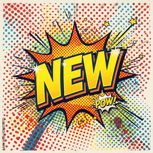 Vibrant Comic Book Style New Product Announcement.