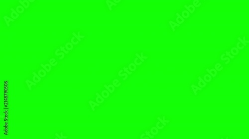 Horizontal Paper Reveal Transition with Green Screen Background. 4K Video