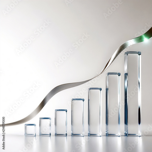 Business concept image representing momentum, sustainable growth, and strategic