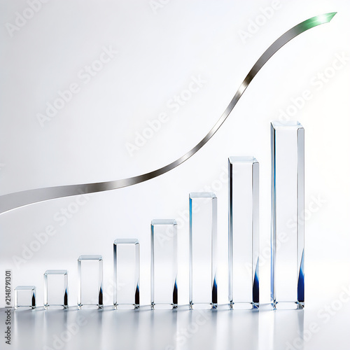 Business concept image representing momentum, sustainable growth, and strategic