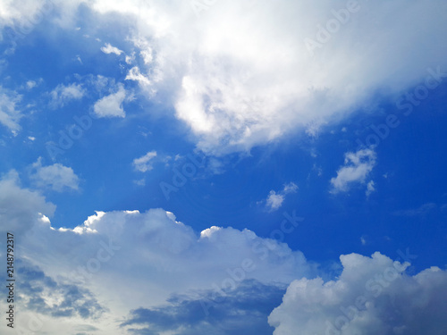 morning clear vast blue sky background