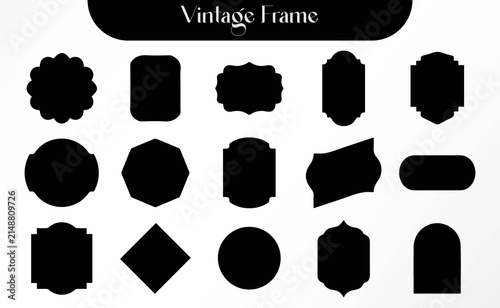 Vintage banner set. Vector vintage frames collection. Blank label, badge. 
