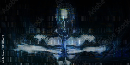 Foto Machine Power Technology Force Determination Abstract Background