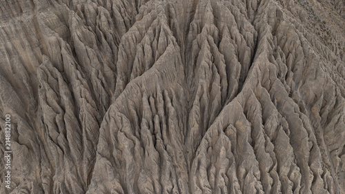 Canvas Print The spectacular multicolored badlands of Anjihai Grand Canyon in Xinjiang, China