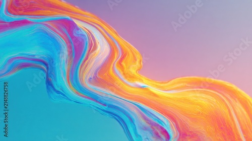 Abstract fluid art design with vibrant colors for background and modern concepts