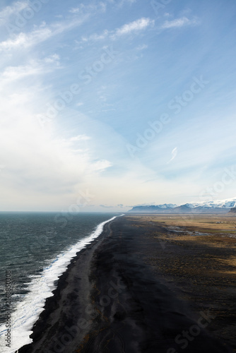 Iceland Dyrholaey Arch and Lighthouse and Black Sand Beach