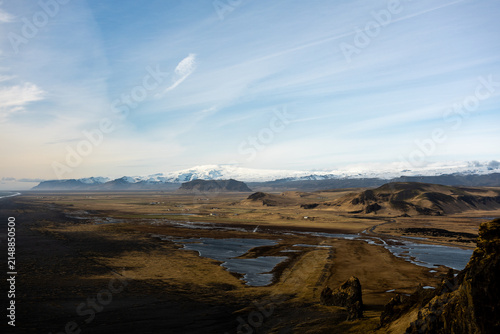 Iceland Dyrholaey Arch and Lighthouse and Black Sand Beach
