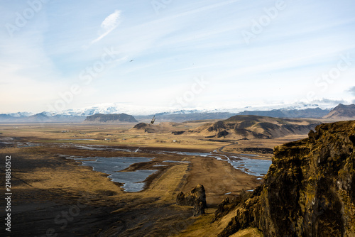 Iceland Dyrholaey Arch and Lighthouse and Black Sand Beach