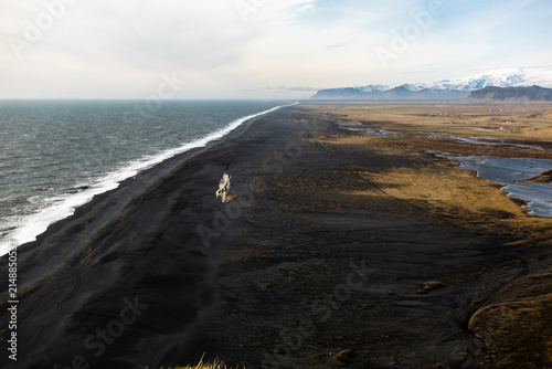 Iceland Dyrholaey Arch and Lighthouse and Black Sand Beach