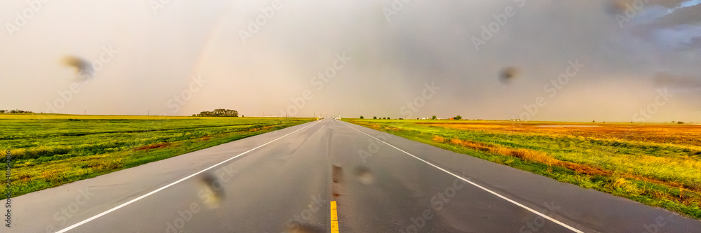 Obraz premium Impacts of Climate Change. Extreme Weather, Supercell Storms, Global Warming and Environmental Sustainability. Wide Web Banner Featuring Copy Space