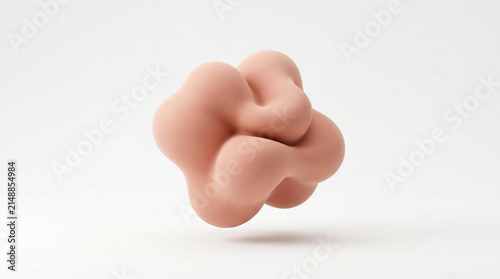 Matte finished organic shape with gentle curves and a subtle shadow on white