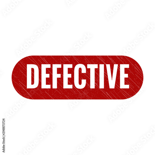 Картината върху платно Red defective stamp sign with grunge texture