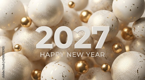Happy new year 2021 celebration with fireworks and confetti background