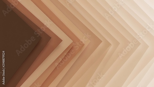 Abstract Layers of Gradient Nude Skin Tones in Geometric Chevron Pattern